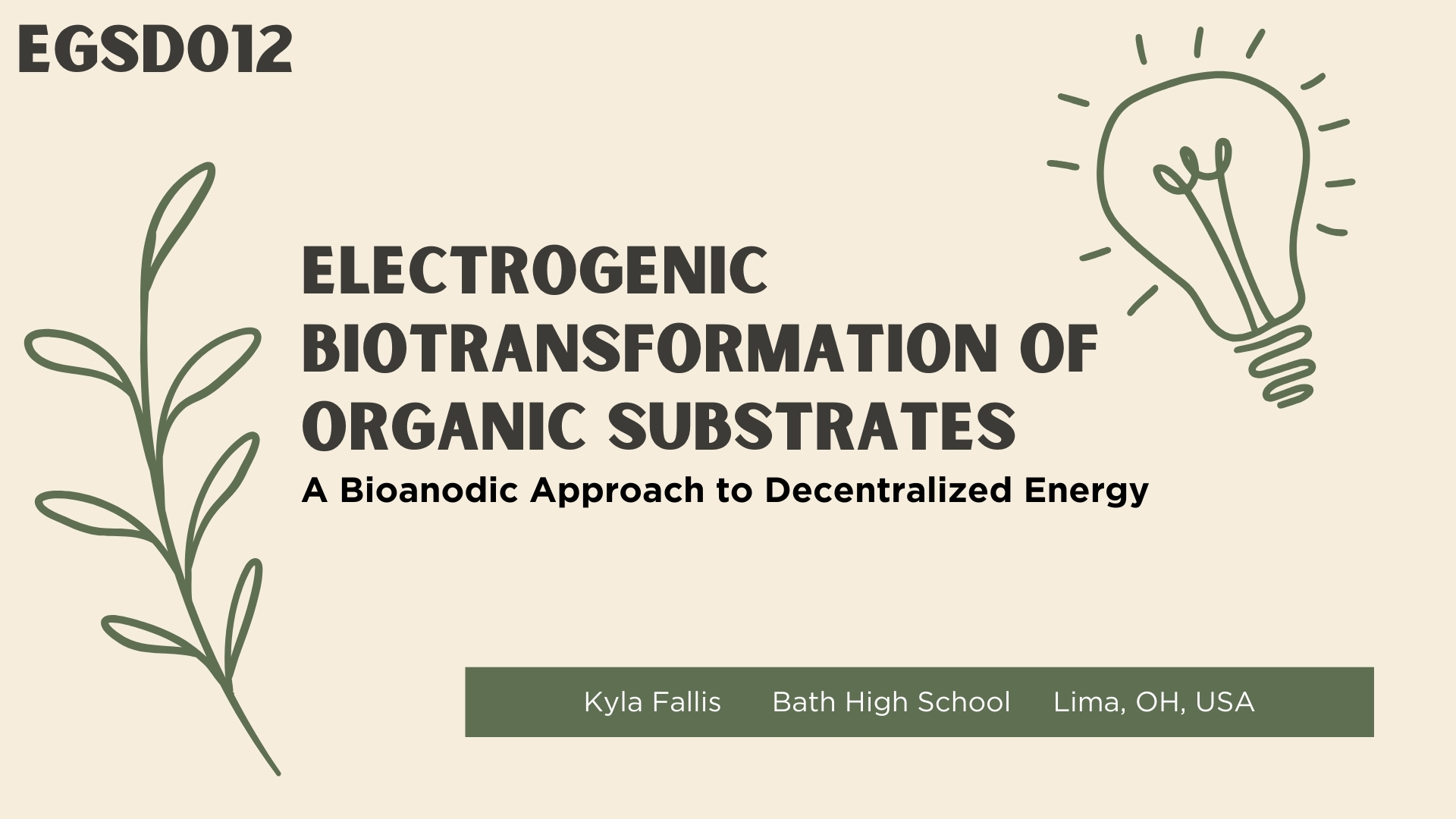 Electrogenic Biotransformation